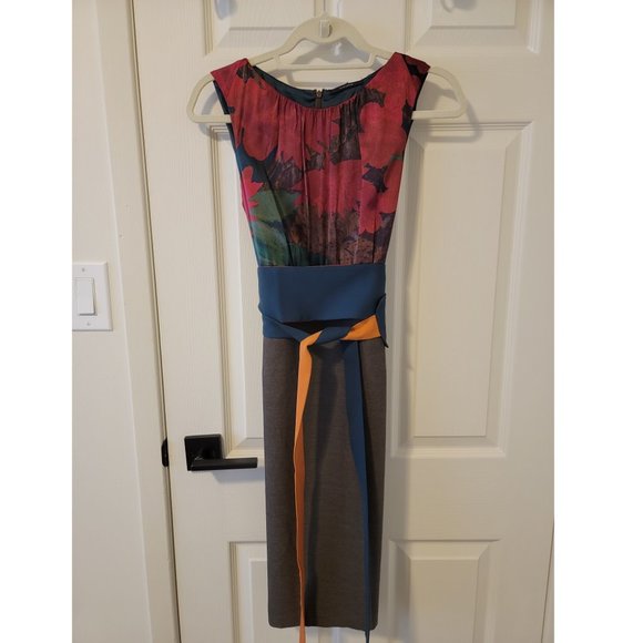 Elie Tahari Floral Silk Dress - Picture 4 of 7